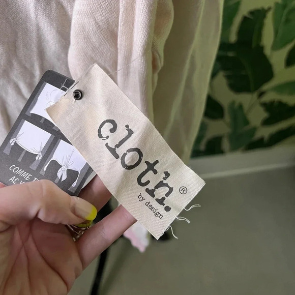 Nordstrom Rack Cloth By Design Womens Cream Oversized Tie Sweater Large NWT - Picture 8 of 8